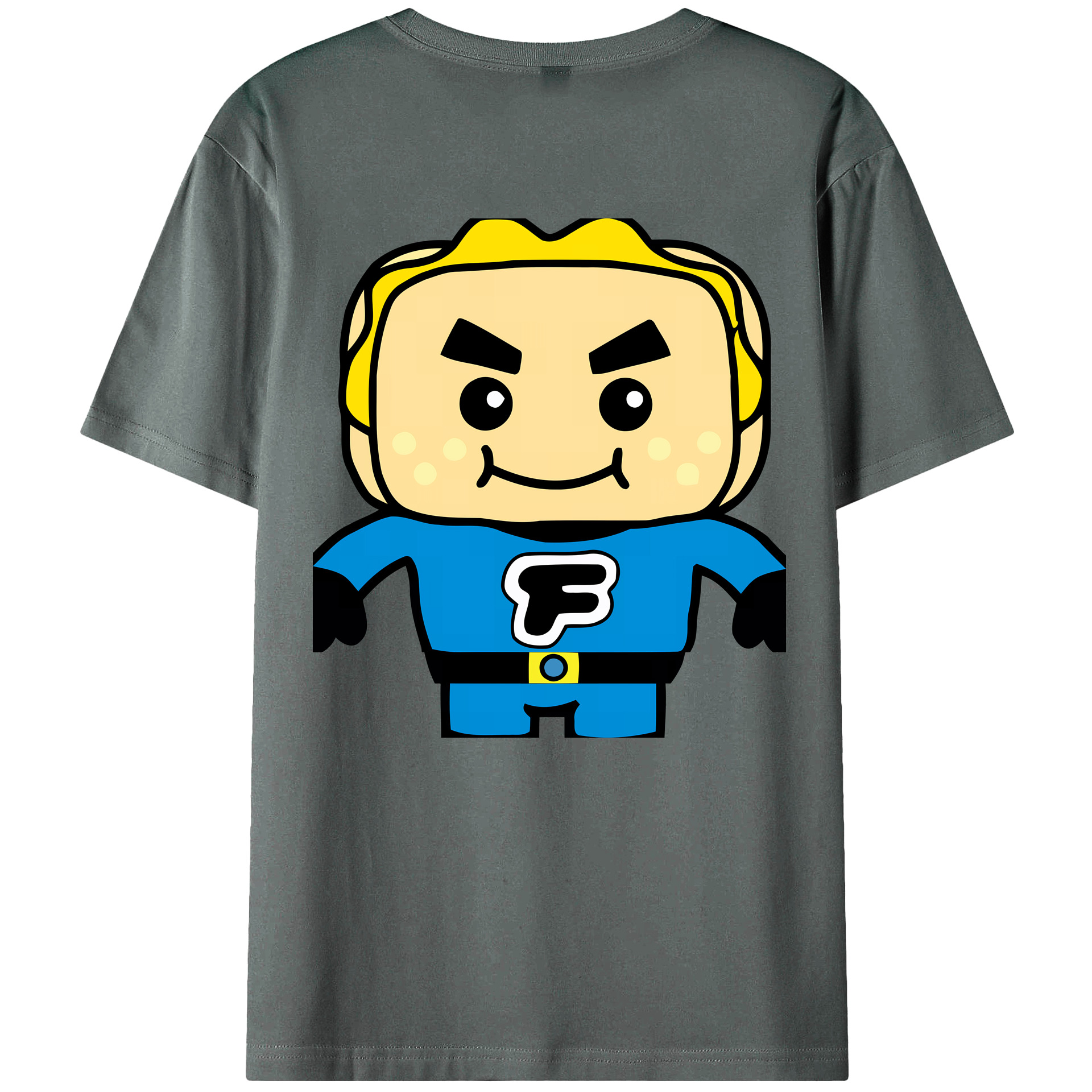 （画像用） アンパンマン Anpanman 綿100％ メンズ半袖Tシャツ（バックプリント） 通気性